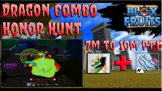 I Used DragonFruit Until I Become 10M On Marine Part 1| Roblox | Bloxfruits | 7M to 10M | Honor Hunt