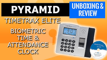 Pyramid TimeTrax Elite  Biometric Time & Attendance Timeclock -Small Business management software 👍