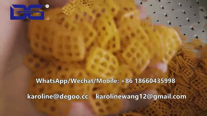 window net pellet snacks food extruder machine pallet grid fryums wheat base chips equipment line DG