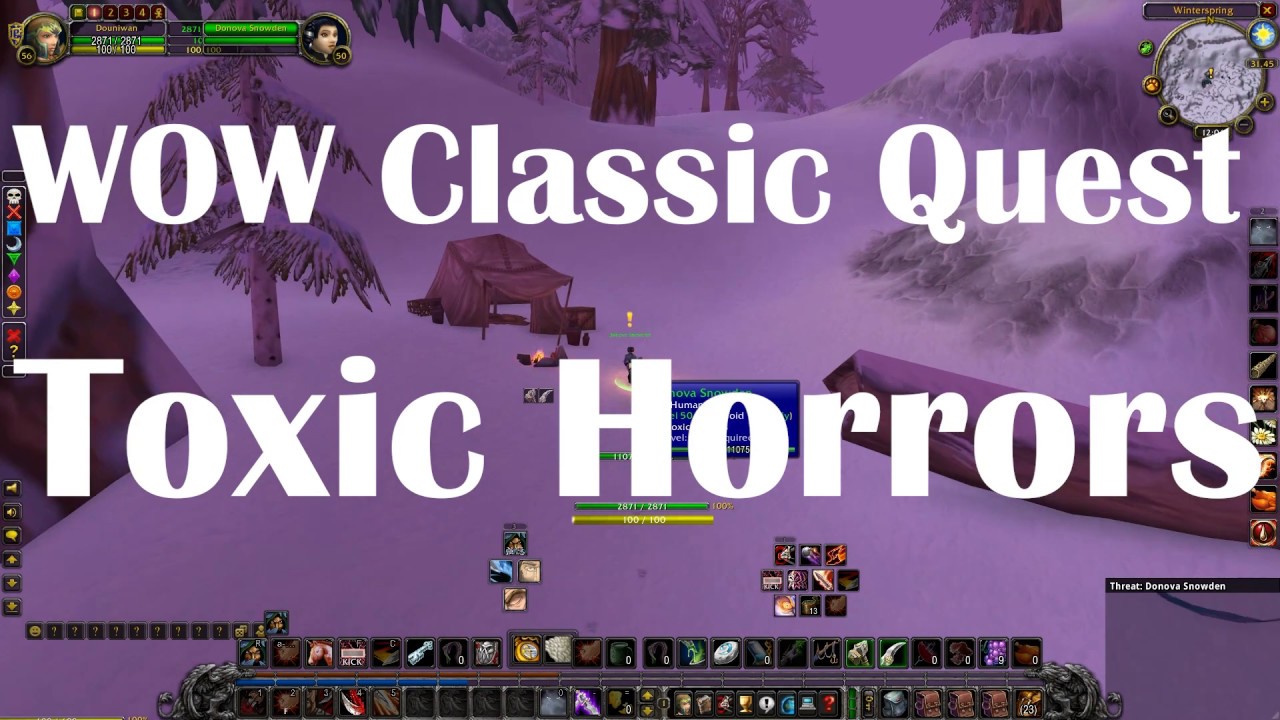 Toxic Horrors Classic WOW Quest