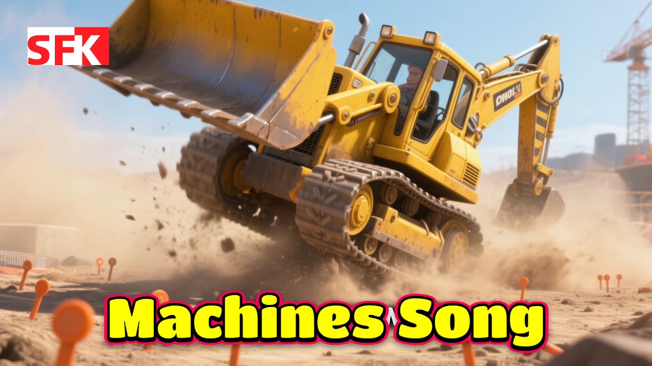 Construcion Vehicle Song | Sing and Dance! | Excavator Songs | Songs ...