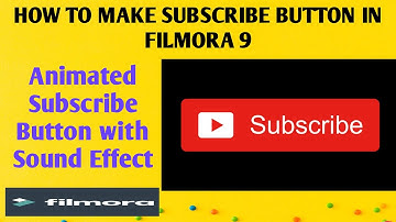 How to make subscribe button in filmora 9 | Subscribe button animation black screen | Subscribe