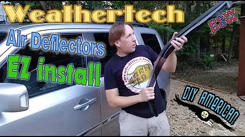 WeatherTech Side WINDOW DEFLECTORS Installation for Honda Pilot