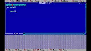 Displaying "Hello World!" by using Turbo C++