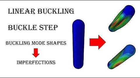 Linear buckling of a cylinder by buckle step in Abaqus, creating imperfection for riks analysis