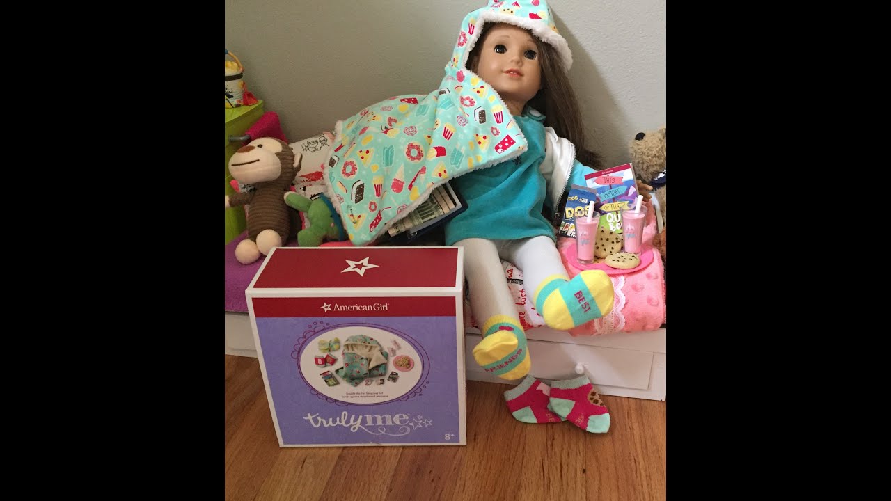 Unboxing New American Girl Sleepover Set YouTube