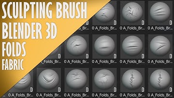Sculpting Folds Brushes for Blender. #blender blender