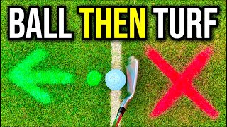 The Correct Way To Hit The Ball & Then Turf With Irons  SIMPLE & EASY