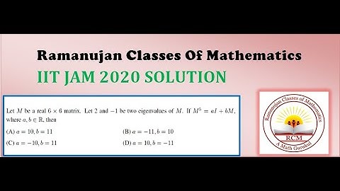 IIT JAM Solution 2020(Linear Algebra)