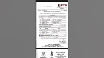 IKGPTU REVISED ACADEMIC CALENDAR 2023-24 #shorts #calendar #ptu #ptuexam #ptu_news #ikgptu #1k#paper