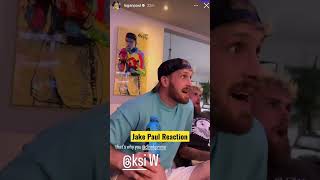 Jake Paul reaction to KSI vs FaZe Temper😂