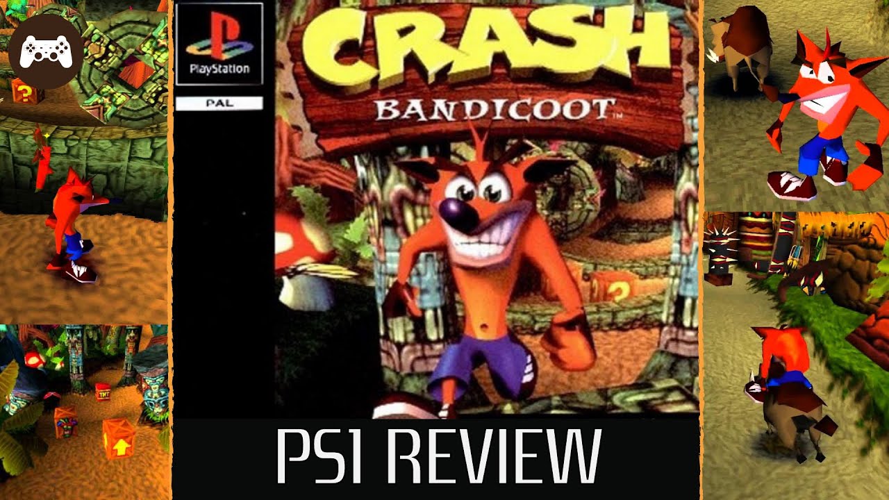 Crash Bandicoot PS1 Review - Crash Bandicoot PSX - Crash Bandicoot PS1 -  Crash Bandicoot 1 - YouTube