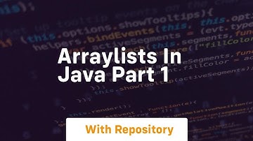 Arraylists in java part 1
