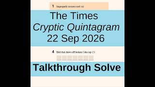 The Times Cryptic Quintagram 2682