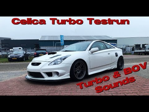 Celica 1ZZ Turbo Testrun quick drive by compilation turbo and BOV sounds
