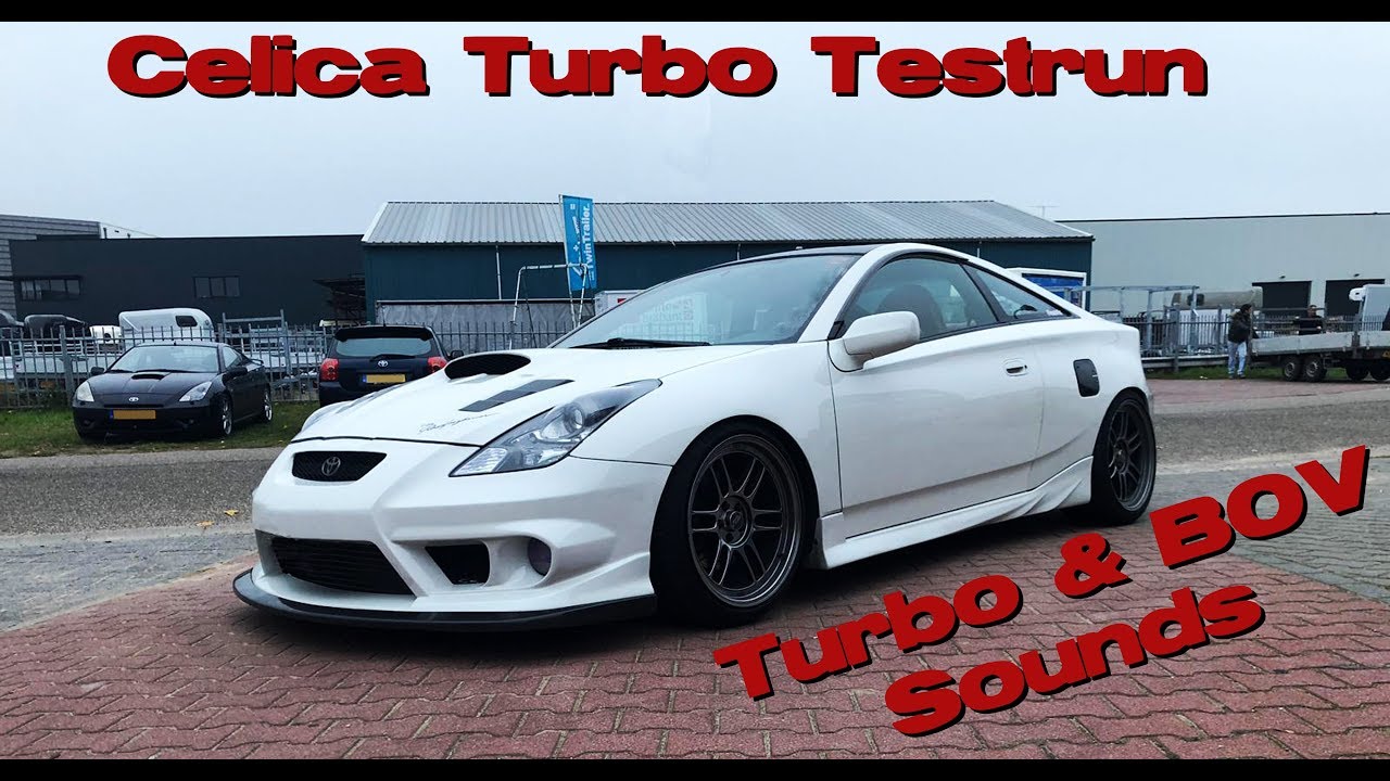 Celica 1ZZ Turbo Testrun quick drive by compilation turbo and BOV sounds