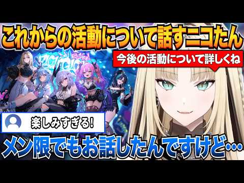 これからの活動について詳しく説明するニコたん【虎金妃笑虎/ホロライブ切り抜き】