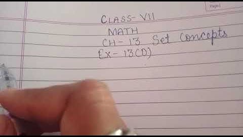 Q7 and formulae of Ex-13D ch-13 Set concepts class VII Maths by love with mathematics