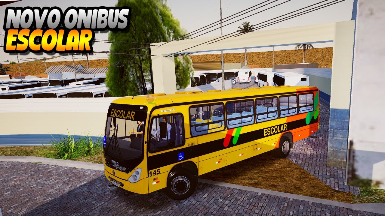 FIZ A LINHA COM NOVO ONIBUS ESCOLAR ENTREGUE PELA PREFEITURA - LANÇAMENTO - PROTON BUS SIMULATOR