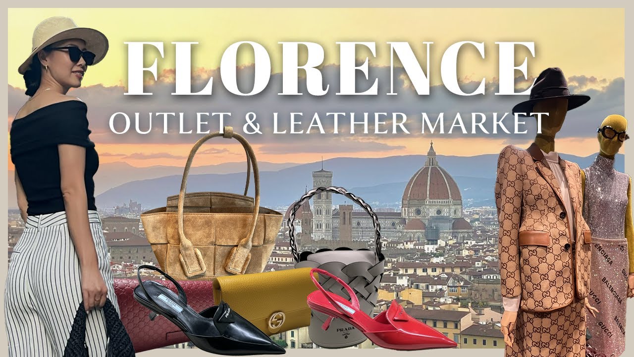 家族旅行フィレンツェ編🇮🇹| The Mallアウトレットでショッピング| レザーの名産地でレザーマーケット巡り| 美しいサンセット