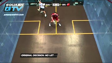 Squash : So You Think You Can Ref ? : Selby/Gaultier & Matthew/Willstrop - Mid-Court Blocking