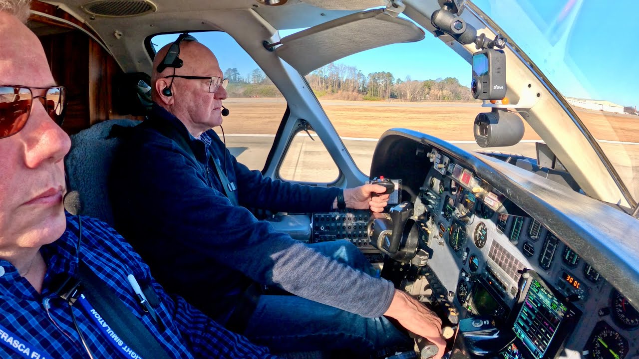 (4K) Citation II PDK Takeoff & Climbout