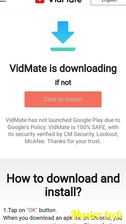 how to download vidmate app easy method master tech