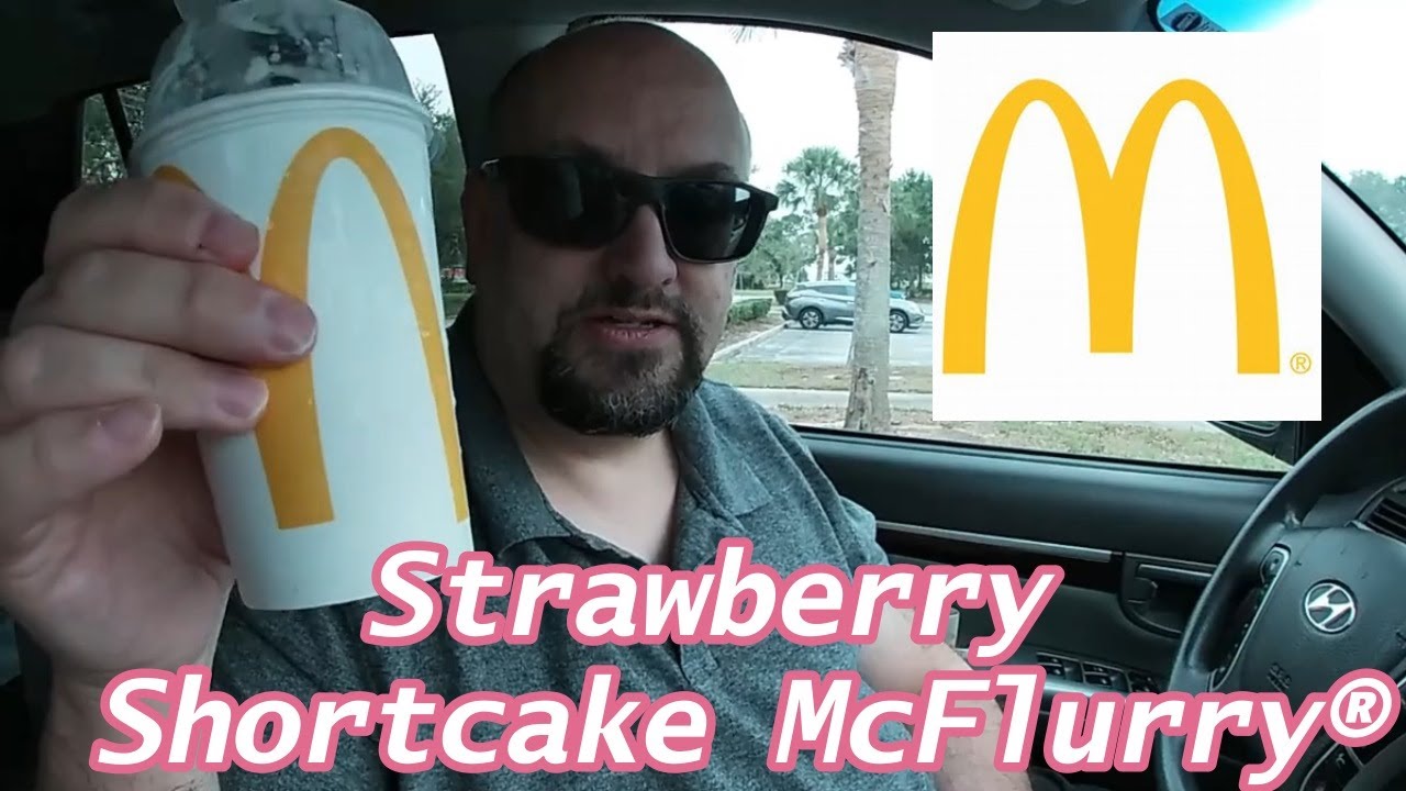 PrimeEats Limited Time McDonald's Strawberry Shortcake McFlurry food