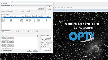 MaxIm DL Part 4: Using Captured Data - OPT