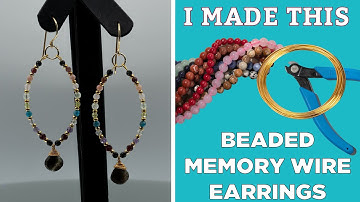 Beaded Memory Wire Earrings | I Made This