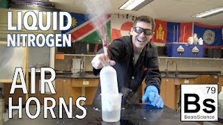 Liquid Nitrogen Air Horns - Most annoying sound ever!