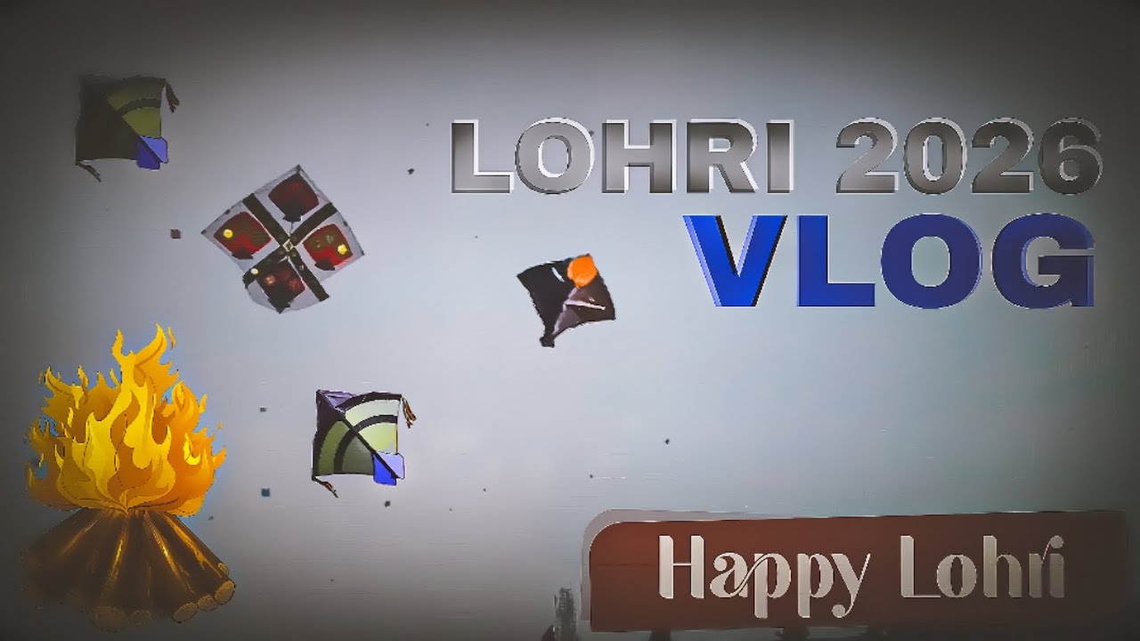 LOHRI 2026 VLOG 🔥• FLYING BIG KITES🫨 🪁• BATALA PUNJAB KI LOHRI 🪁🔥