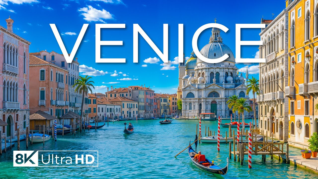 Венеция 8K – плавающие дворцы, тихие каналы и вечная романтика итальянского города на воде