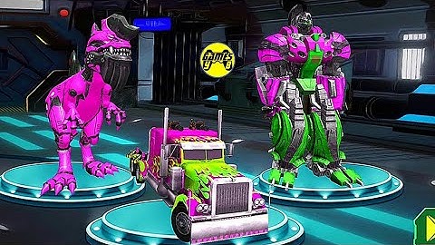 Dinosaur Robot Game: Raptor Robot Truck Transform Game 2021 - Android Gameplay