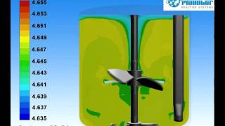 Crystallisation CFD - Solid Fraction - 4000 Litre