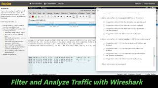 6.5.11 Filter and Analyze Traffic with Wireshark (TestOut Lab), only for learning purpose.