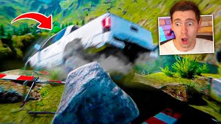 O ACIDENTE DE CARRO no PENHASCO!! (MORREU GERAL) - Accident Game screenshot 3