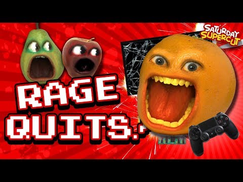 ALL The Annoying Orange RAGEQUITS!!! (Video Games)