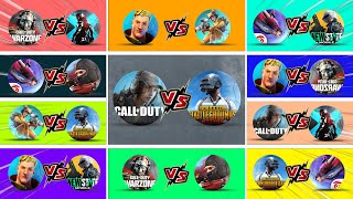 Free Fire🆚PubG Mobile🆚CoDM🆚Farlight 84🆚NEW STATE🆚CoD WZM🆚Fortnite🆚Blood Strike🆚Combat Master FPS