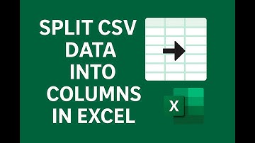 Split CSV Data into Columns in Excel (Text to Columns Trick)