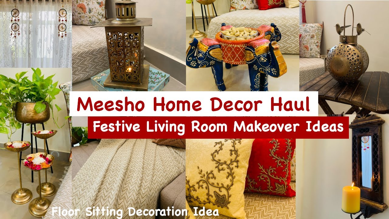 Meesho Home Decor Haul Simplify Your Space with Festive Living Room