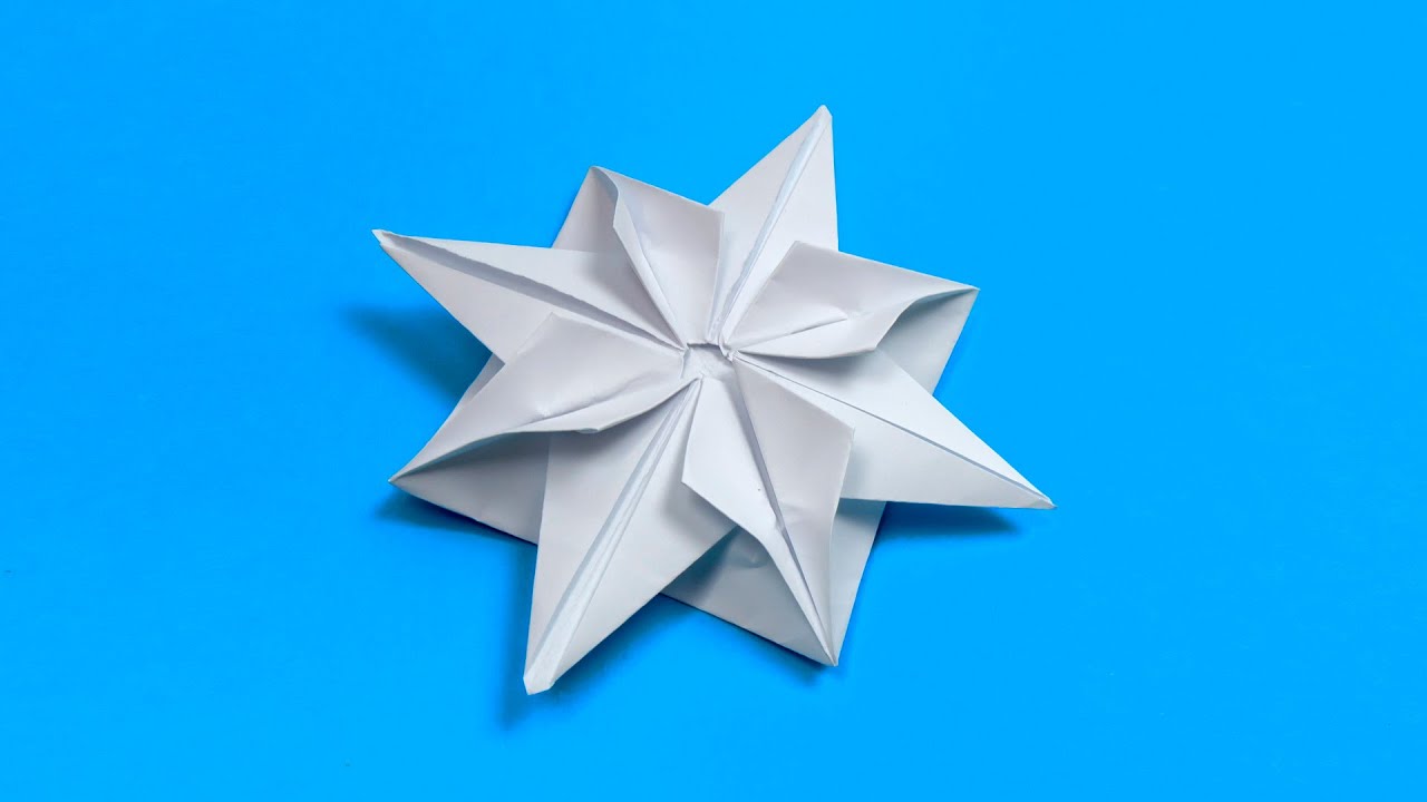 Оригами цветок клематис. Как сделать цветок из бумаги А4