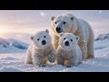 Polar Bear Cubs Take Their First Steps | Real Arctic Wildlife Documentary 🐻❄️