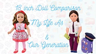 Our Generation Vs. My Life As 18 inch Dolls