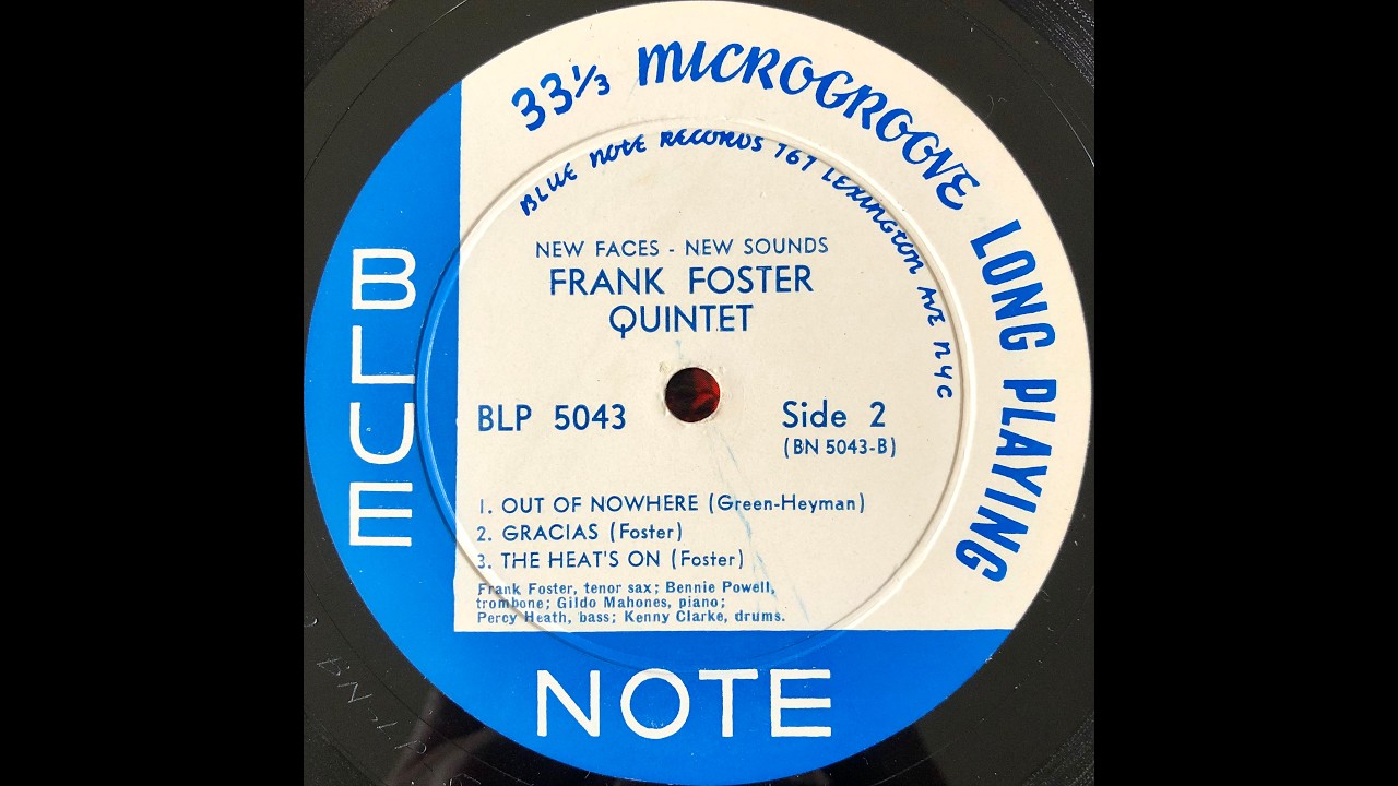 Frank Foster / Blue Note BLP 5043 B - YouTube