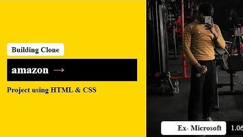 Building AMAZON Clone for beginners | Project using HTML and CSS  💯🔥 #coding #html #css 