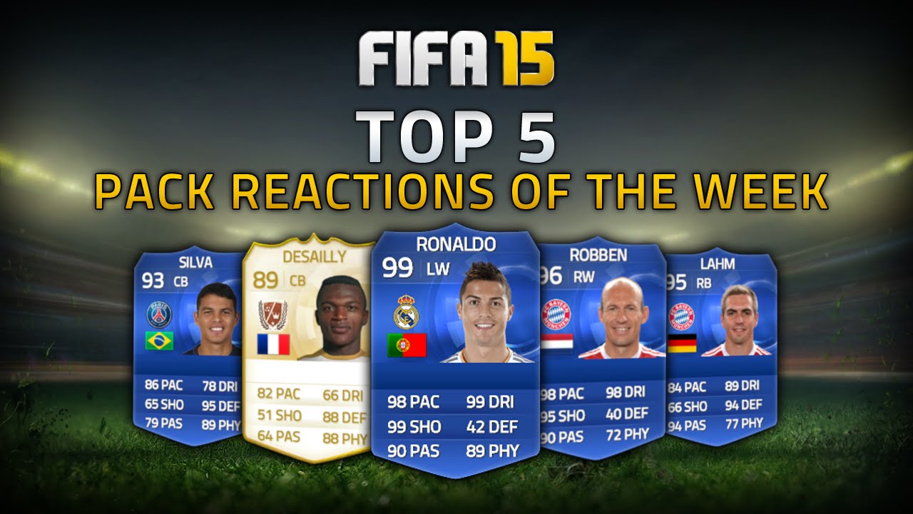 TOP 5 PACK REACTIONS OF THE WEEK FT. 99 RATED TOTY RONALDO IN A PACK! - FIFA 15 ULTIMATE TEAM