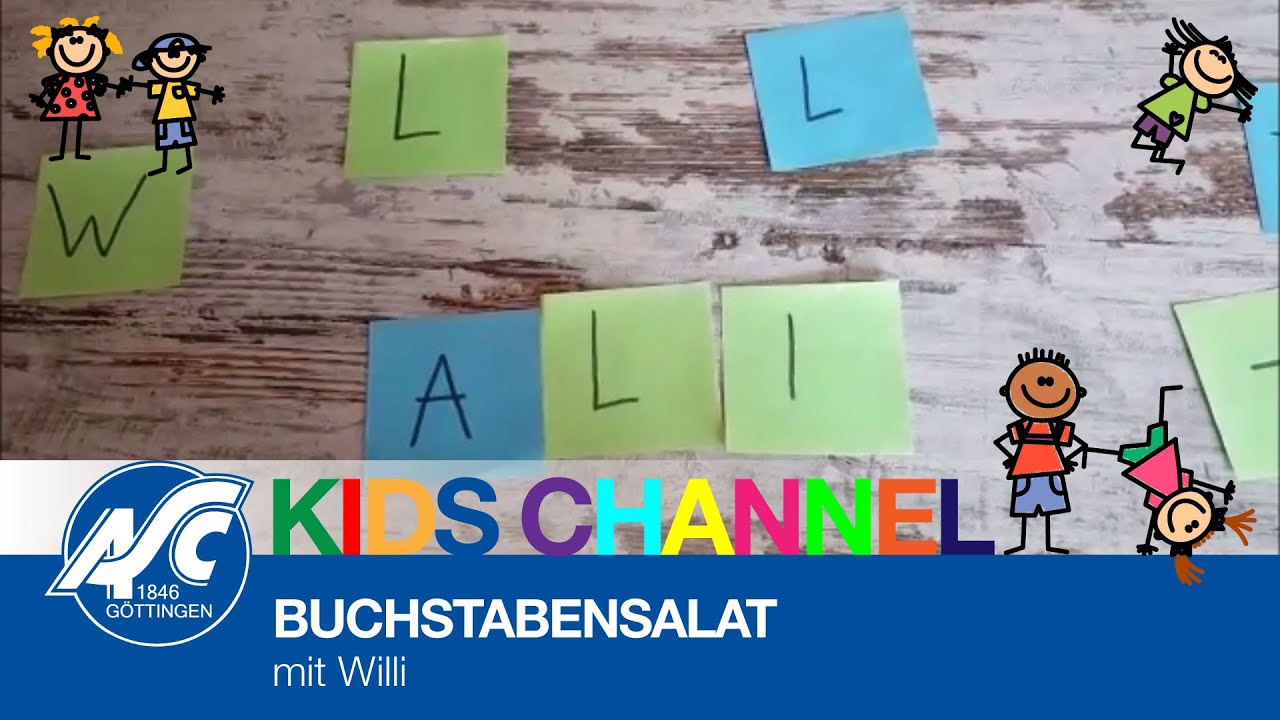 ASC Kids Channel | BUCHSTABENSALAT mit Willi - YouTube