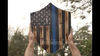 How To/ Build/ Police Flag/ DIY/ BIY/ Patriotic/Tutorial by Pink Sawdust LLC 1,479 views 4 years ago 4 minutes, 42 seconds