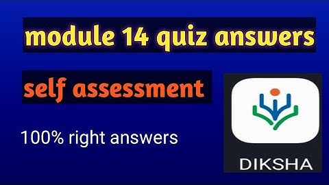 Nishtha training module 14, quiz answers on Diksha app
